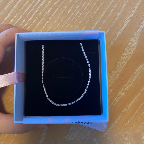 COPY - NEW Pandora 17.7” 590200-45 Sterling Silver Necklace Chain - Picture 2 of 14